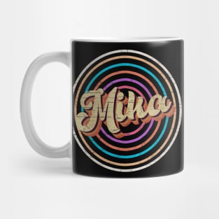 vintage circle line color Mika Mug